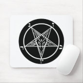 schwarzes Metall, dunkler Baphomet! Mousepad (Mit Mouse)