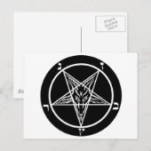 schwarzes Metall, dunkler Baphomet! Postkarte (Vorne/Hinten)