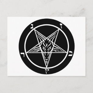 schwarzes Metall, dunkler Baphomet! Postkarte