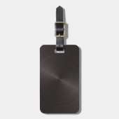 Schwarzes Metall Gepäckanhänger (Vorderseite vertikal)