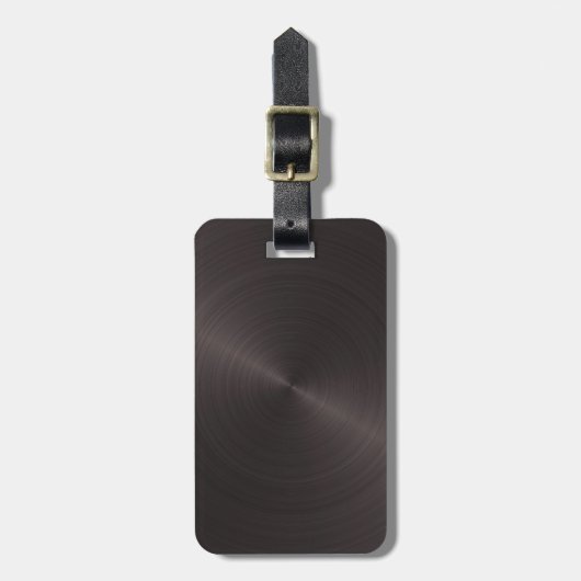 Schwarzes Metall Gepäckanhänger (Vorderseite vertikal)