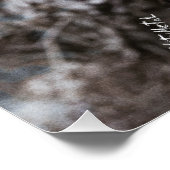 Schwarzes Metall-Glossy-Poster Poster (Ecke)