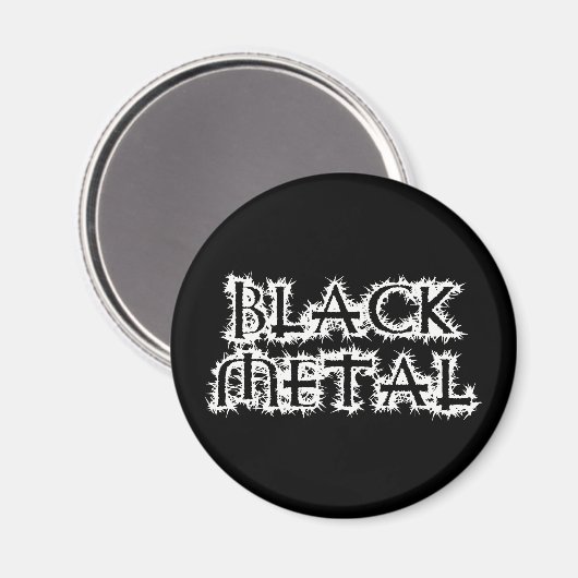 Schwarzes Metall Magnet (Vorderseite/Rückseite)