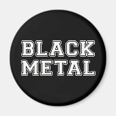 Schwarzes Metall Magnet (Vorne)