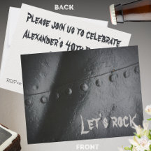 Schwarzes Metall-Minimalisten-Party