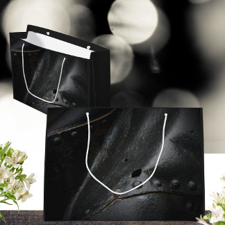 Schwarzes Metall-Minimalisten-Party Große Geschenktüte