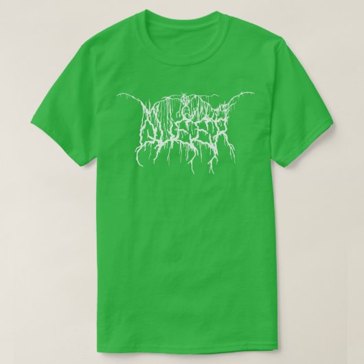 Schwarzes Metall Que T-Shirt (Design vorne)