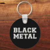 Schwarzes Metall Schlüsselanhänger (Vorderseite)