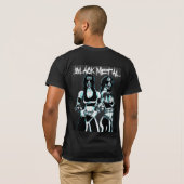 Schwarzes Metall T-Shirt (Schwarz voll)