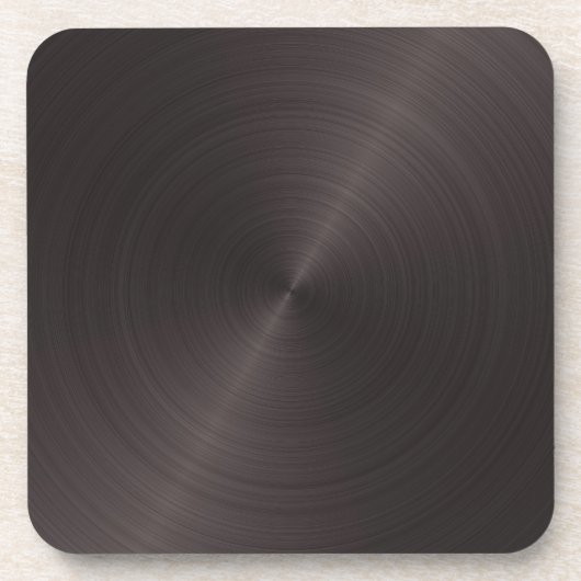 Schwarzes Metall Untersetzer (Vorderseite)