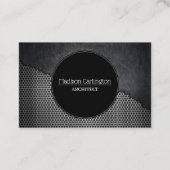 Schwarzes Metall zerrissene industrielle Visitenkarte (Vorderseite)