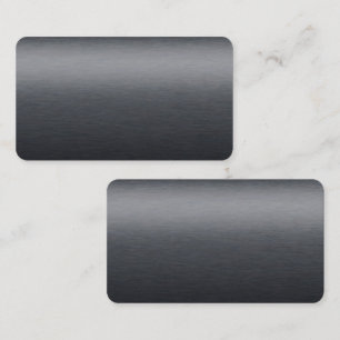 Schwarzes Metallblech Visitenkarte