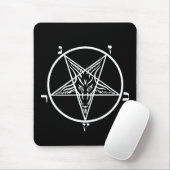 Schwarzes Metallschlechtes mousepad SATAN!! (Mit Mouse)