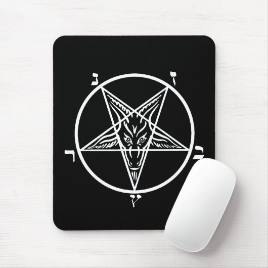 Schwarzes Metallschlechtes mousepad SATAN!! (Mit Mouse)
