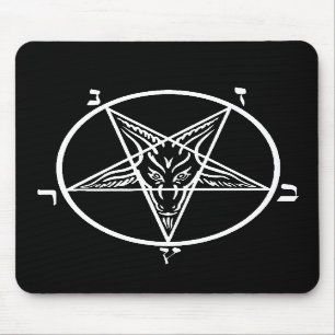 Schwarzes Metallschlechtes mousepad SATAN!!