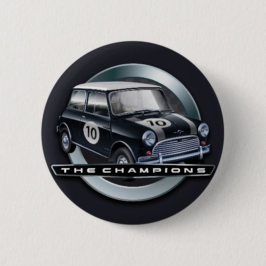 Schwarzes Mini Coopers S Button (Vorderseite)