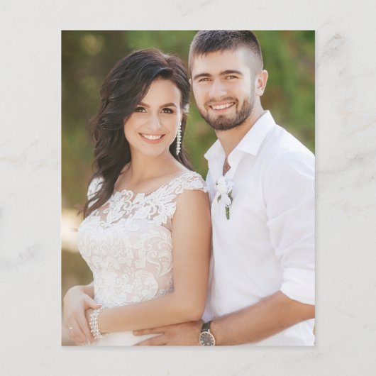 Schwarzes Minimal Modernes Hochzeitsstiel Save the (Rückseite)