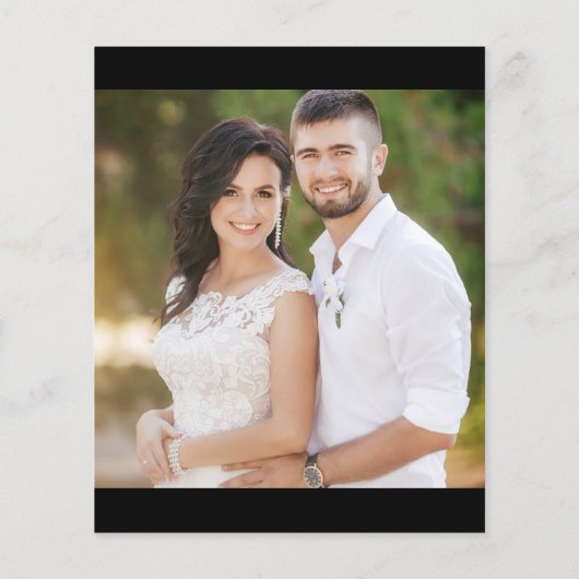 Schwarzes Minimal Modernes Hochzeitsstiel Save the (Rückseite)