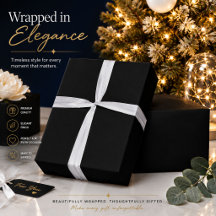 Schwarzes minimalistisches Luxuspapier