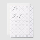 Schwarzes Minimalistisches Skript Hochzeit speiche Pergament Einladungen (Versetzt (Einladung))