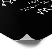 Schwarzes Minimalistisches Skript Wie viele Kisses Poster (Ecke)