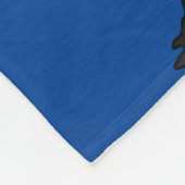 Schwarzes Minischwein Fleecedecke (Ecke)