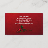 Schwarzes mit Anfangsf Goth Geschäfts-Karte der Visitenkarte (Rückseite)