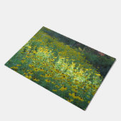 Schwarzes mit Augen Susans im Sonnenlicht Fußmatte (Schrägansicht)