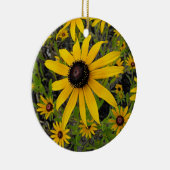 Schwarzes mit Augen Susans Keramik Ornament (Rechts)