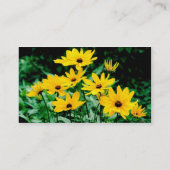 Schwarzes Mit Augen Suspensionsprofil Visitenkarte (Rückseite)