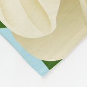 Schwarzes mit einer Kappe bedeckte Fleecedecke (Ecke)