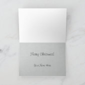 Schwarzes mit einer Kappe bedeckter Feiertagskarte (Innenseite)