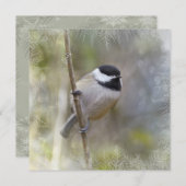 Schwarzes mit einer Kappe bedeckter Feiertagskarte (Vorne/Hinten)