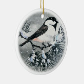 Schwarzes mit einer Kappe bedeckter Keramik Ornament (Rechts)