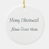 Schwarzes mit einer Kappe bedeckter Keramik Ornament (Hinten)