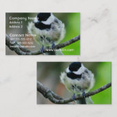 Schwarzes mit einer Kappe bedeckter Visitenkarte (Vorne/Hinten)