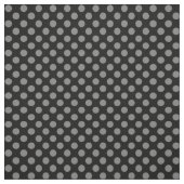 Schwarzes mit grauem Tupfen-Gewebe Stoff (Muster)