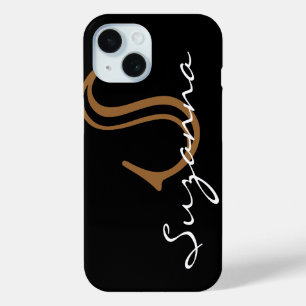 schwarzes mit Monogramm Case-Mate iPhone Hülle