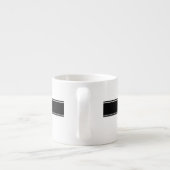 Schwarzes mit Monogramm Espressotasse (Rückseite)