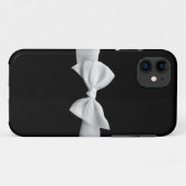 Schwarzes mit weißem Bandbogen iphone Kasten Case-Mate iPhone Hülle (Rückseite (Horizontal))
