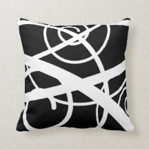 Schwarzes mit weißem Wirbel