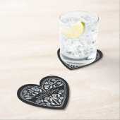 Schwarzes mittelalterliches silbernes Königsschwer Untersetzer (Vor Ort)