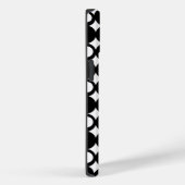 Schwarzes Mod-Ball-Design mit Namen Case-Mate iPhone Hülle (Rückseite / Rechts)