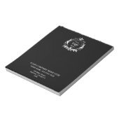 Schwarzes modernes Geschäftsbuch für professionell Notizblock (Rotiert)