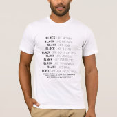 SCHWARZES MÖGEN… (Schwarzer Schriftart) T-Shirt (Vorderseite)