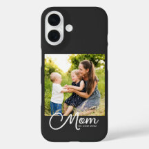 Schwarzes Mom Established Schrift Case-Mate iPhone