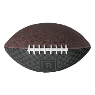 Schwarzes Monogramm Football