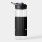 Schwarzes Monogramm Trinkflasche (Rechts)