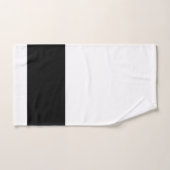 Schwarzes Monogramm weiß Badhandtuch Set (Handtuch)
