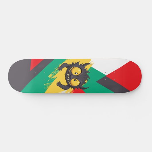 Schwarzes Monster Skateboard (Horizontal)